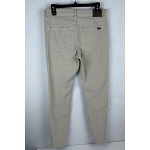 Faherty Stretch Terry 5 Pocket Jeans Men's 32x32 Beige Stretch Preppy Outdoor